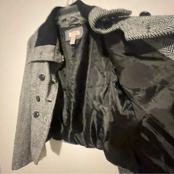 Aviva Premium Women XL Peacoat Blazer Wool Heavyweight Pockets Buttons - Picture 13 of 14